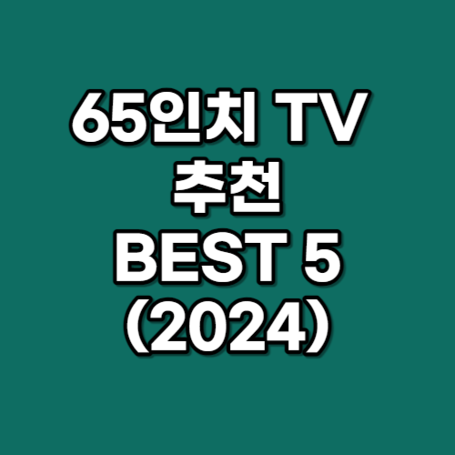 65인치 TV 추천 BEST 5