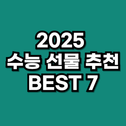2025 수능 선물 추천 BEST 7 응원