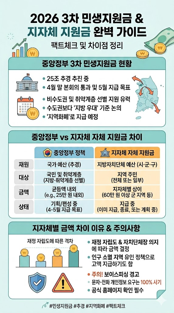 민생지원금 3차 팩트 정리 인포그래픽