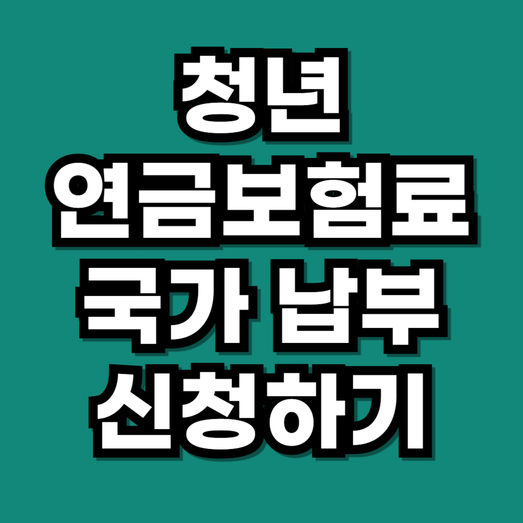 2027년 18세 청년 국민연금 보험료 국가 지원 신청 조건 방법 총정리